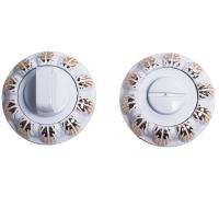 Ручка поворотная Trodos "BK04-AL", белый/золото,