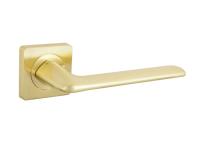 Дверные ручки S-Locked A-129 SB/PB круг матовое золото (30)