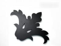 Декор забора НОЭЗ "Орхидея" угловой 250 черный матовый (10)