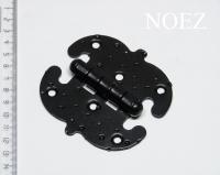 Петля накладная фигурн. НОЭЗ ПН 5-90-SL черный матовый (30)