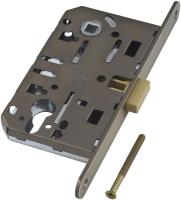 Замок межкомнатный "AGB" POLARIS магнитный  под цилиндрический механизм ( античная бронза) B06103.50