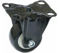 Колесо черн. рез.  неповорот.  63мм
