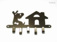 Ключница "Собачка"-S НОЭЗ  бр.металлик (20)