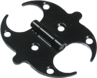 Петля накладная мебельная НОЭЗ ПНМ-75-SL черный матовый (100)