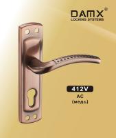 DAMX Ручка на планке 412 V AC (медь)