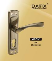 DAMX Ручка на планке 405 V AB (бронза)  м/о 55 мм