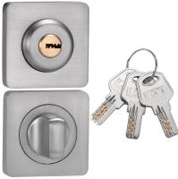 Фиксатор с замком "Vantage" BK 02 L-2 K (мат. хром)