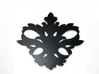 Декор забора НОЭЗ "Орхидея" центральный 500 черный матовый