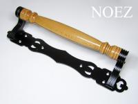 Ручка-скоба "Дебют" НОЭЗ РС300-S черный матовый/бук (10)