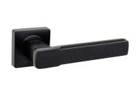 Дверные ручки S-Locked A-198 BL/BL круг черный матовый (20)