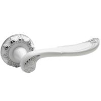 Ручка раздельная Trodos "AL-61", белый/хром,