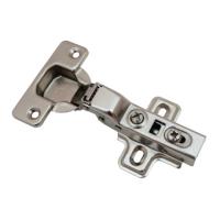 Петля мебельная Trodos полунакладная CLIP-ON с площадкой под саморез с доводчиком 90гр,