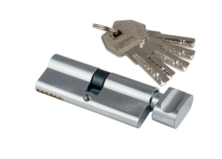 Цилиндровый механизм S-Locked Z-402-B-80(35T/45) хром, к/вертушка  (10/100)