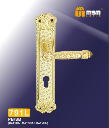 MSM Ручка на планке 791L (PB/SB)
